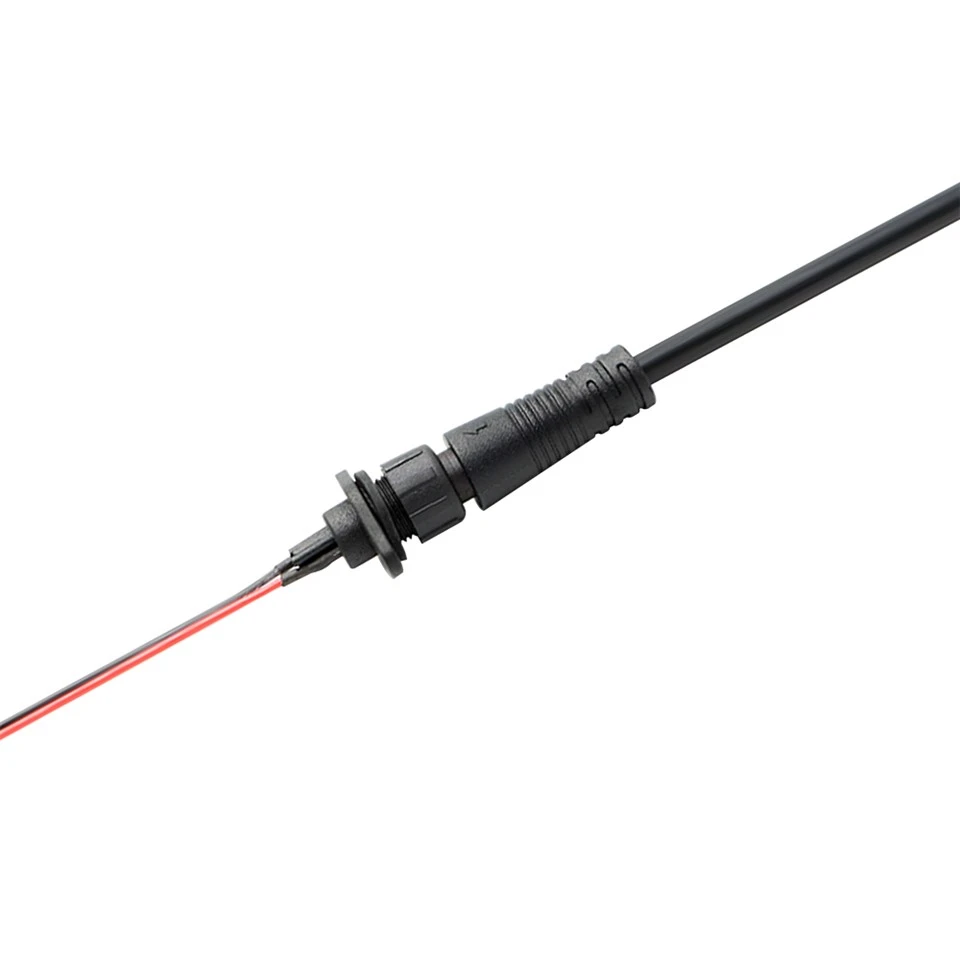 M12 3 Connector impermeable de muntatge en panell roscat amb pin IP67