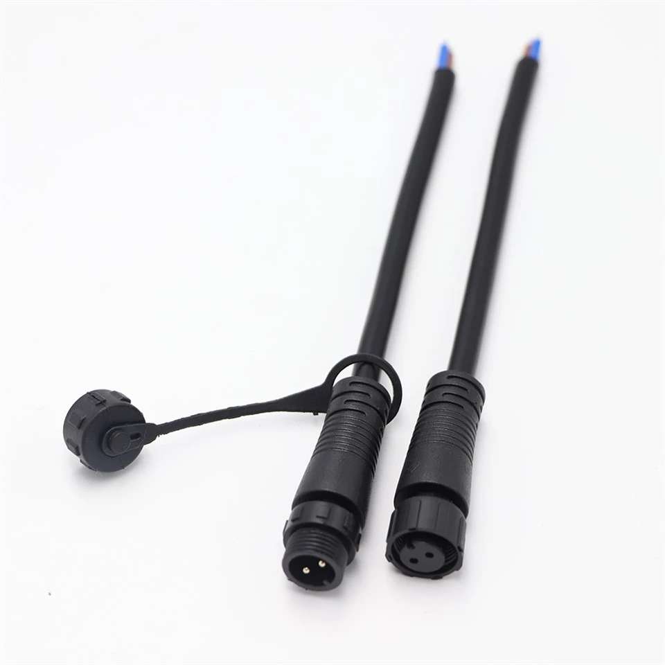 M12 7 Connector impermeable per cable de camp de pins IP67