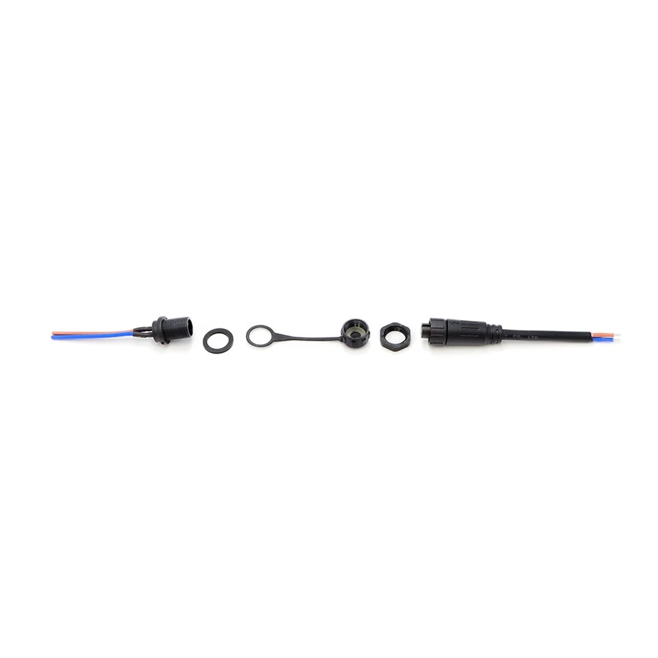 M16 2 Connector impermeable roscat per muntatge en panell de nucli IP67